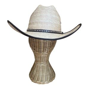 Cody James Palm Leave Mens Cowboy Western Hat Size 7 1/8 Tan Durable